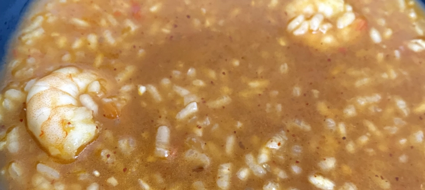 Recetas de cuchara con Thermomix: Caldero con langostinos