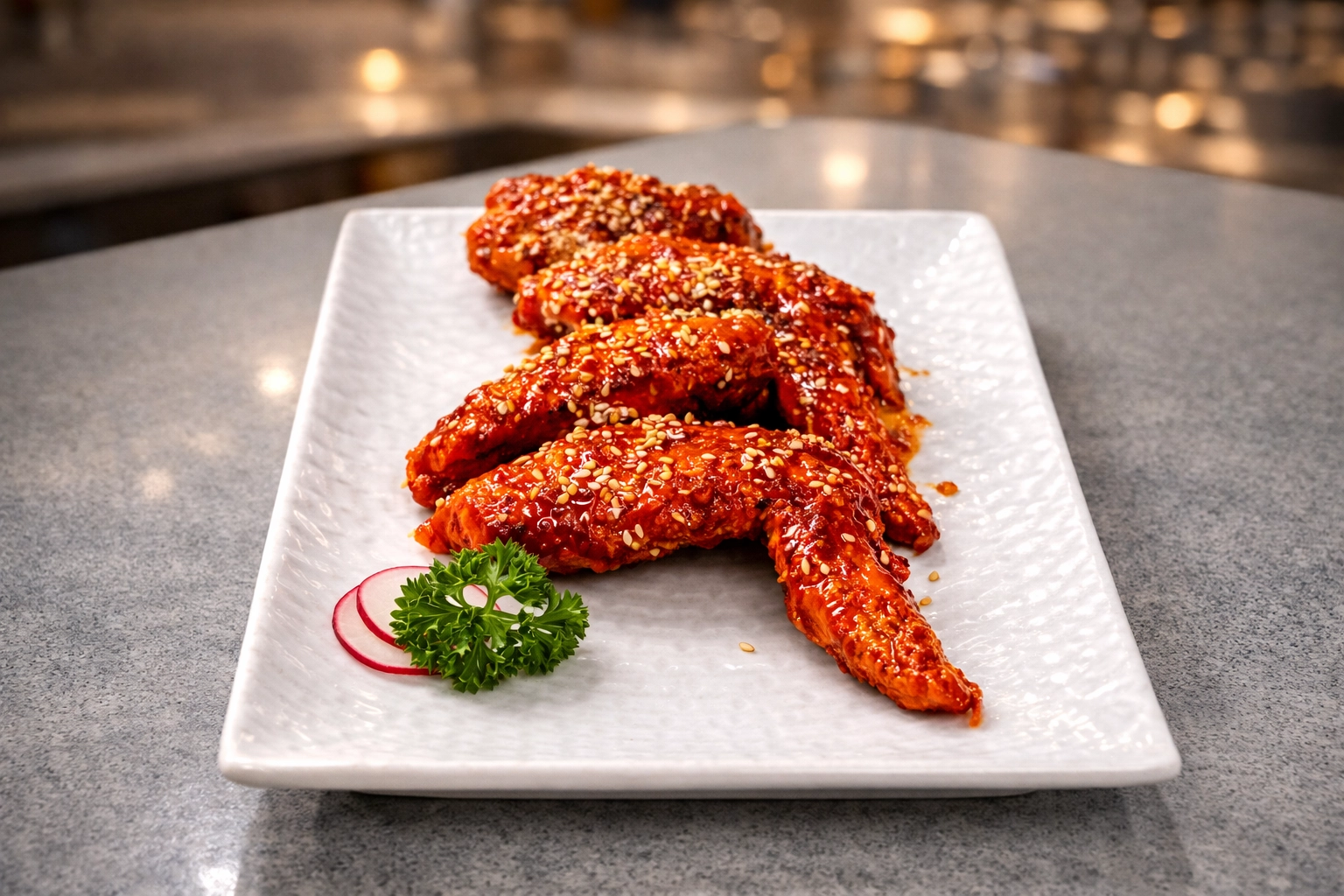 Alitas al estilo coreano