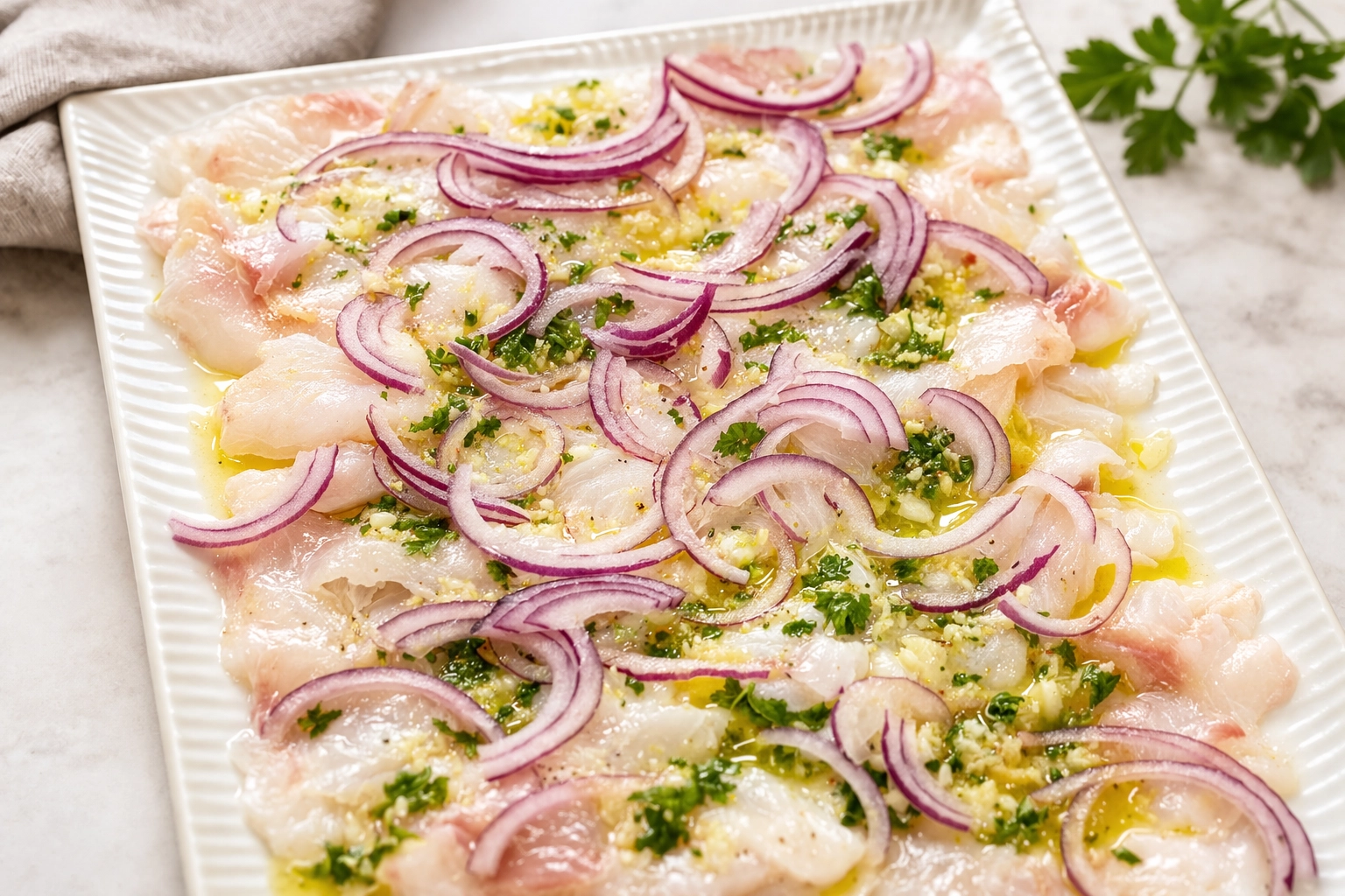 Tiradito de lubina