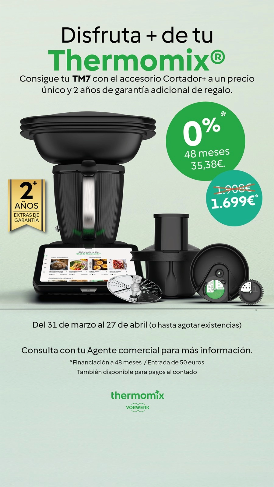 ¡Disfruta de tu Thermomix TM7 ahora con el accesorio cortador!