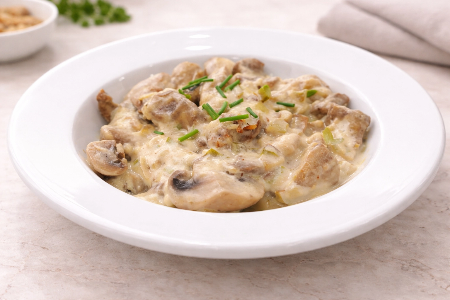 Ternera Stroganoff