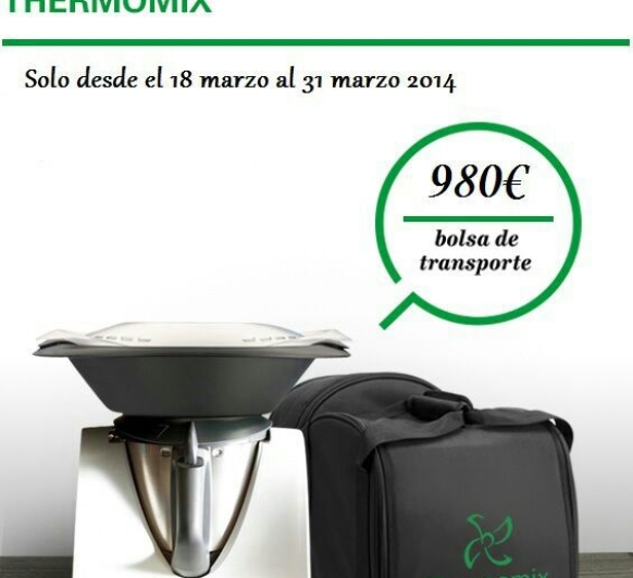 2 Promociones: Thermomix® + bolsa de transporte gratis ó 4 libros de nuestra cocina regional