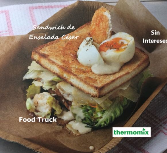 SANDWICH DE ENSALADA CESAR CON Thermomix® . FOOD TRUCK SIN INTERESES